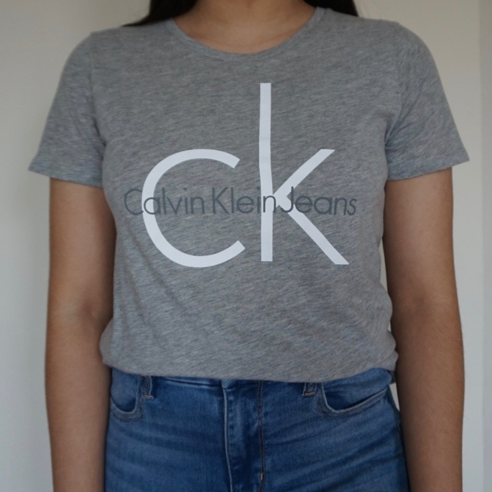 Calvin Klein Jeans Gray Tee